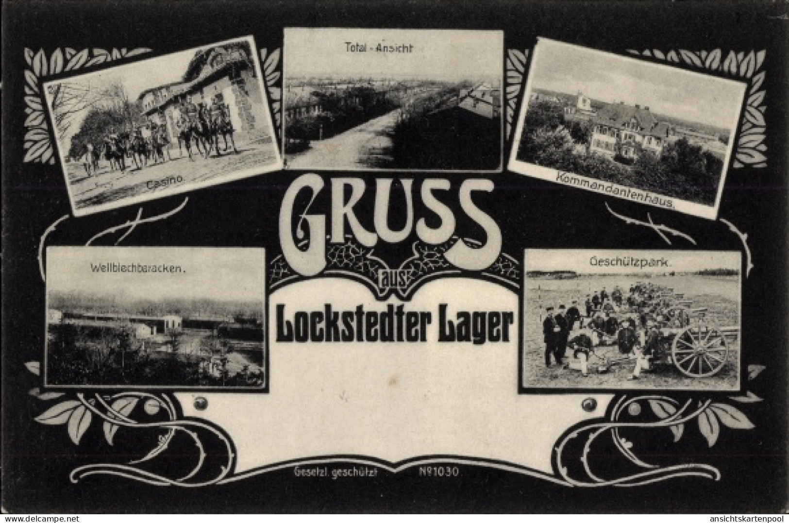 CPA Hohenlockstedt, Totalansicht, Kommandantenhaus, Geschützpark, Kasino