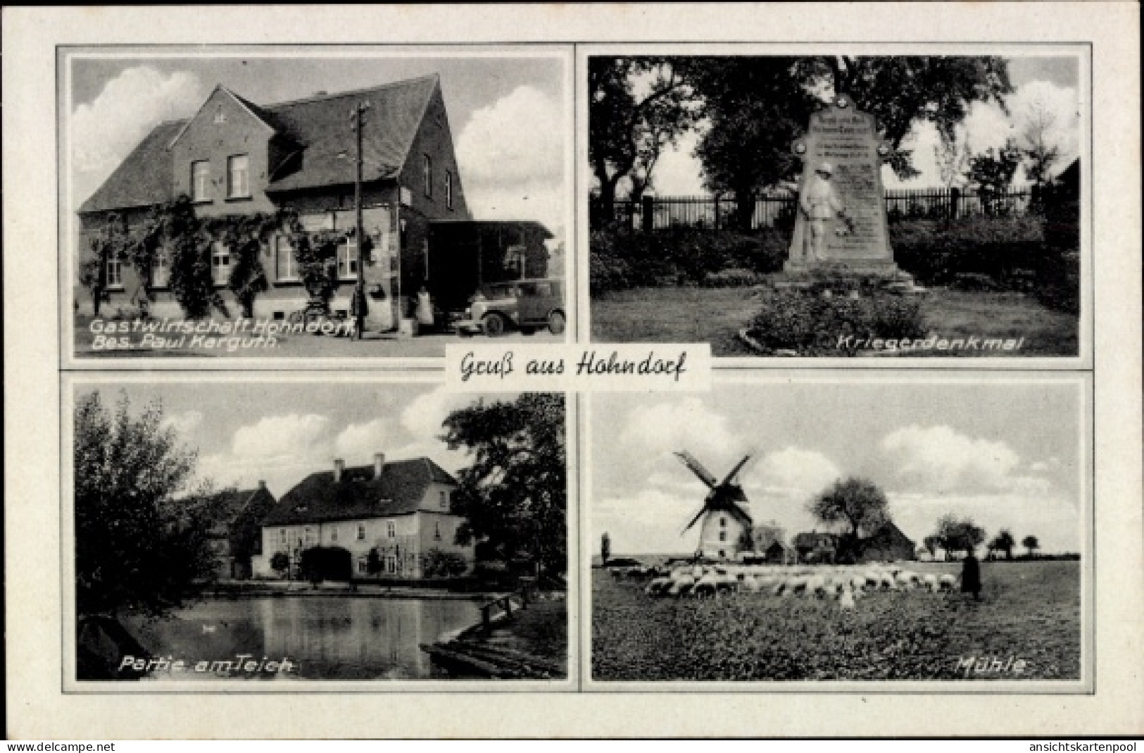 CPA Hohndorf (bei Elsterberg) Greiz in Thüringen, Gastwirtschaft Hohndorf (Bes. Paul Karguth), Kri