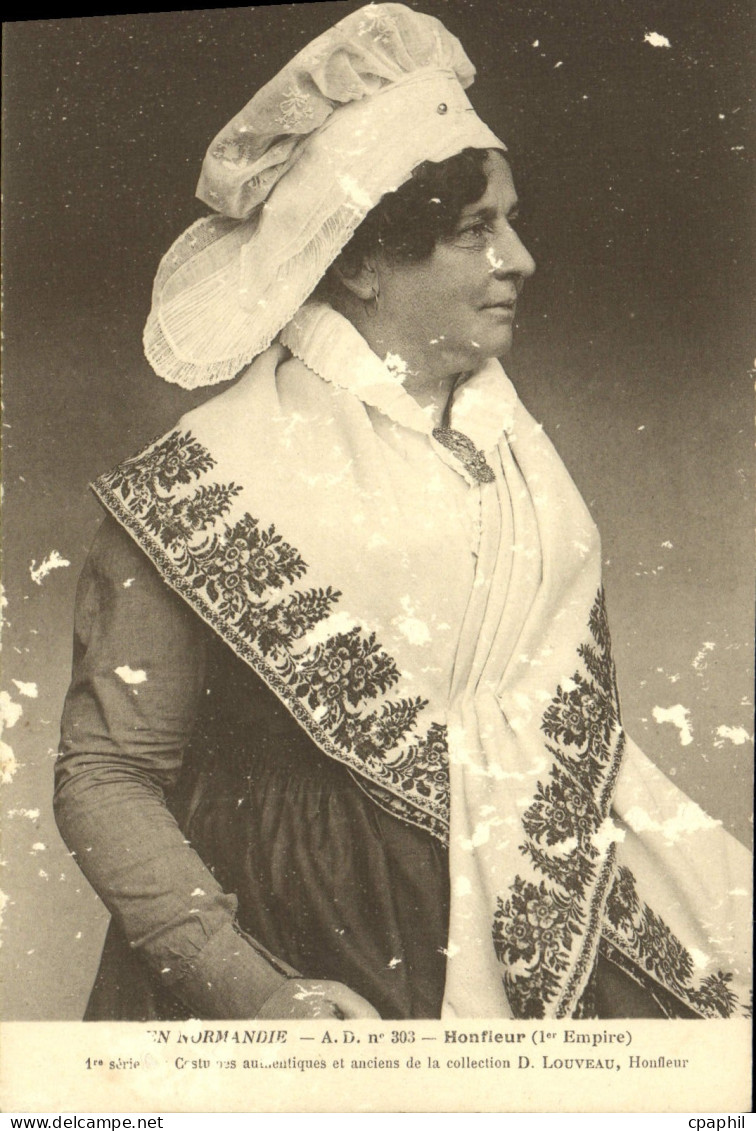CPA Honfleur Costume Folklore