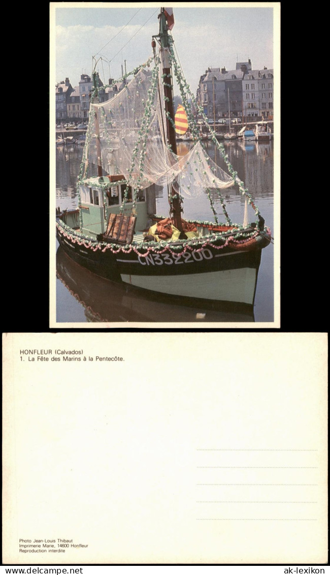 CPA Honfleur Fête des Marins im Hafen von Honfleur 1970