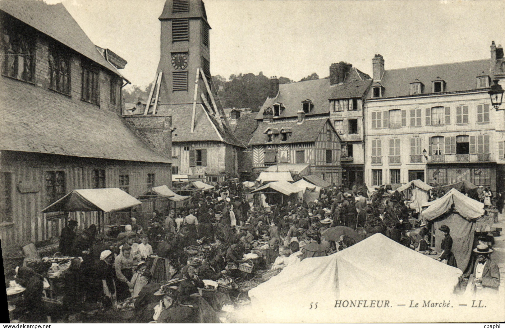 CPA Honfleur Le Marche TOP