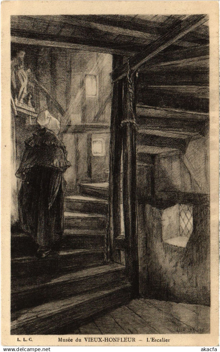 CPA HONFLEUR Musee du Vieux Honfleur - L'Escalier (1258544)