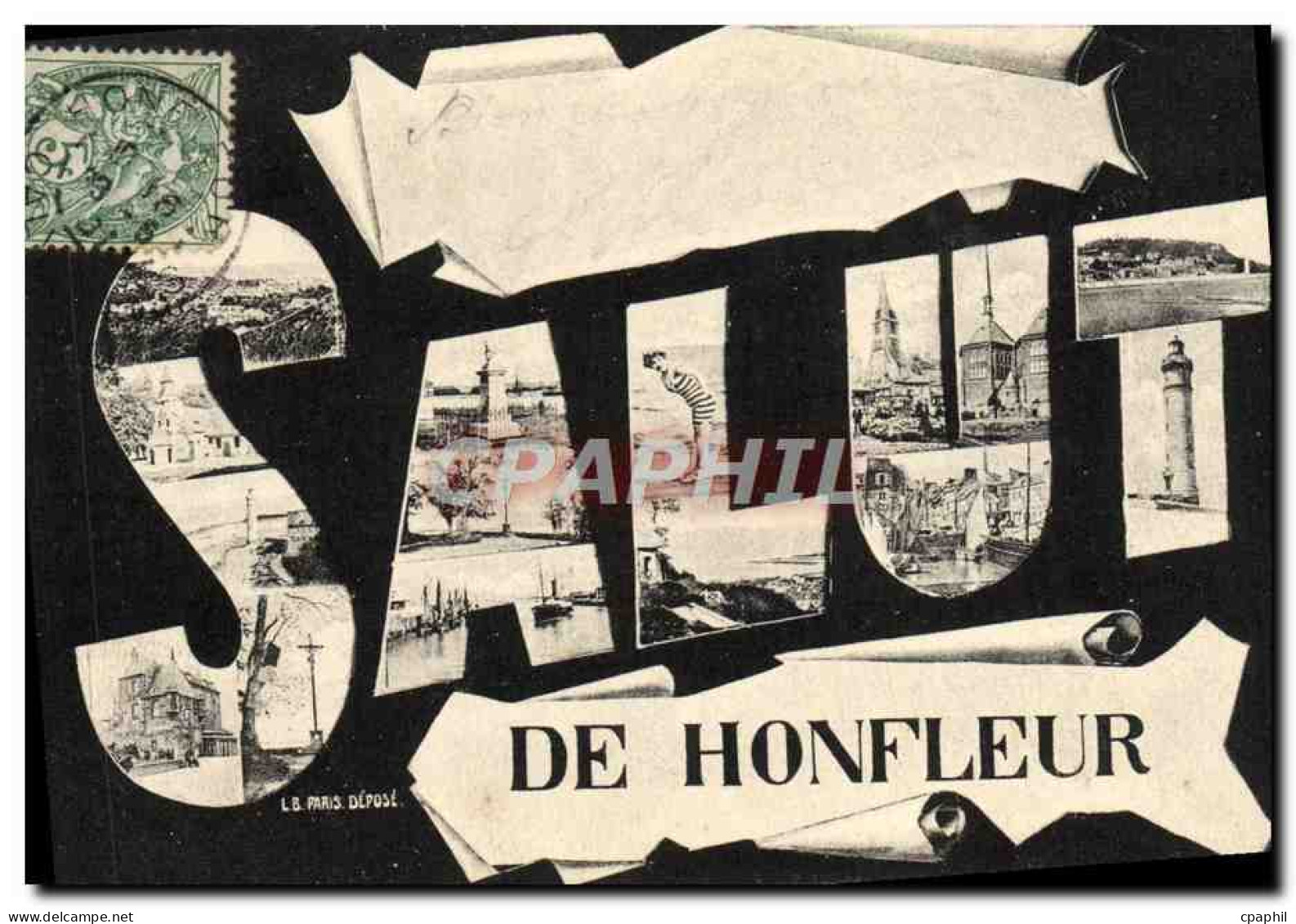 CPA Honfleur Salut