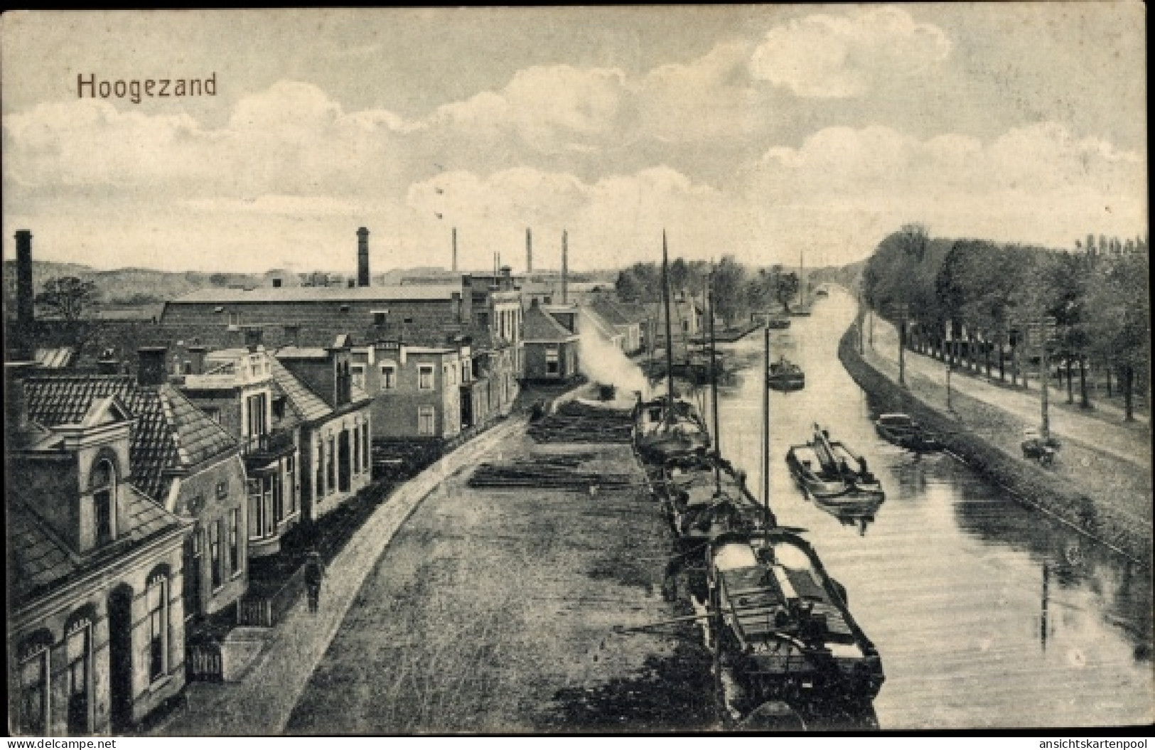 CPA Hoogezand Sappemeer Groningen, Teilansicht, Kanal