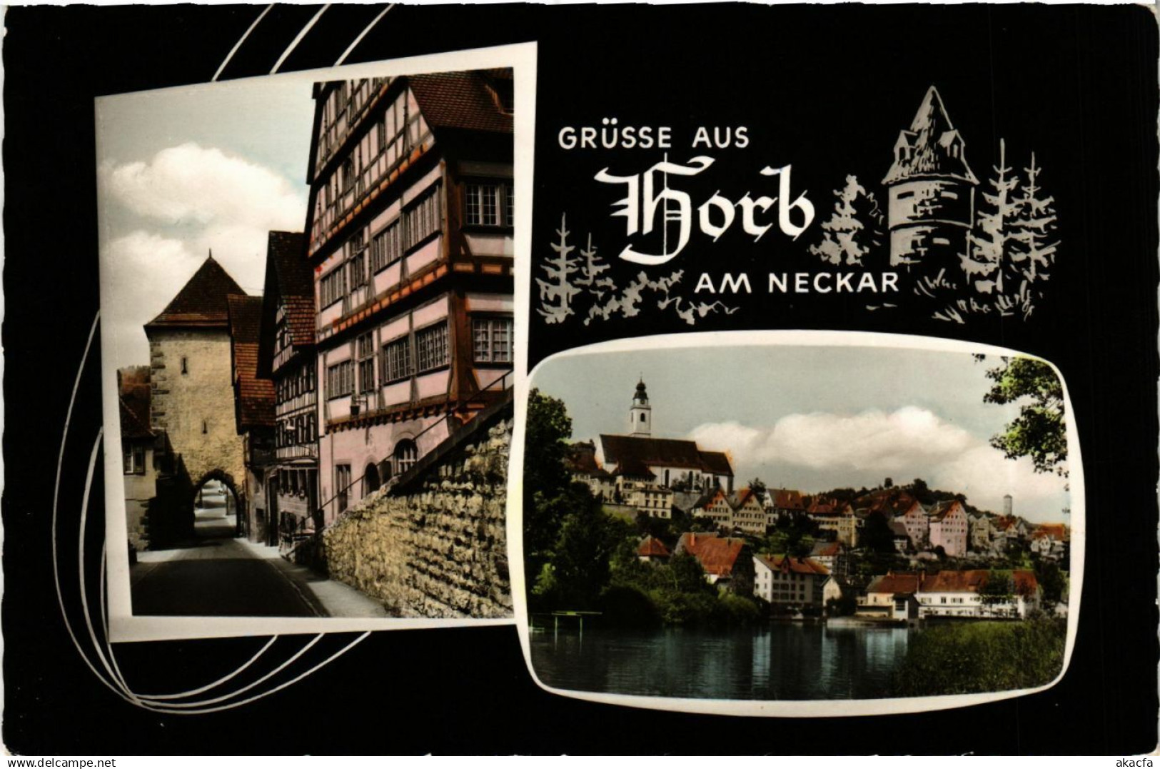 CPA Horb Grusse aus Horb GERMANY (932219)