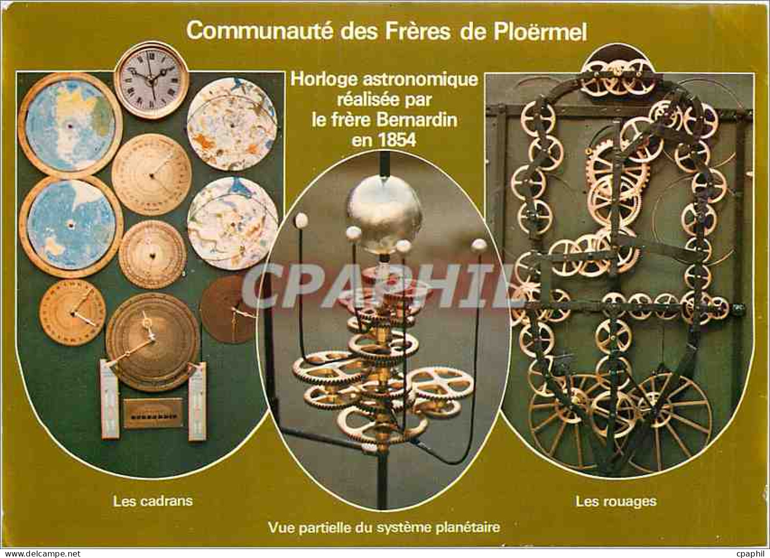 CPA Horloge astronomique realisee par le frere Bernardin en 1854 Ploermel