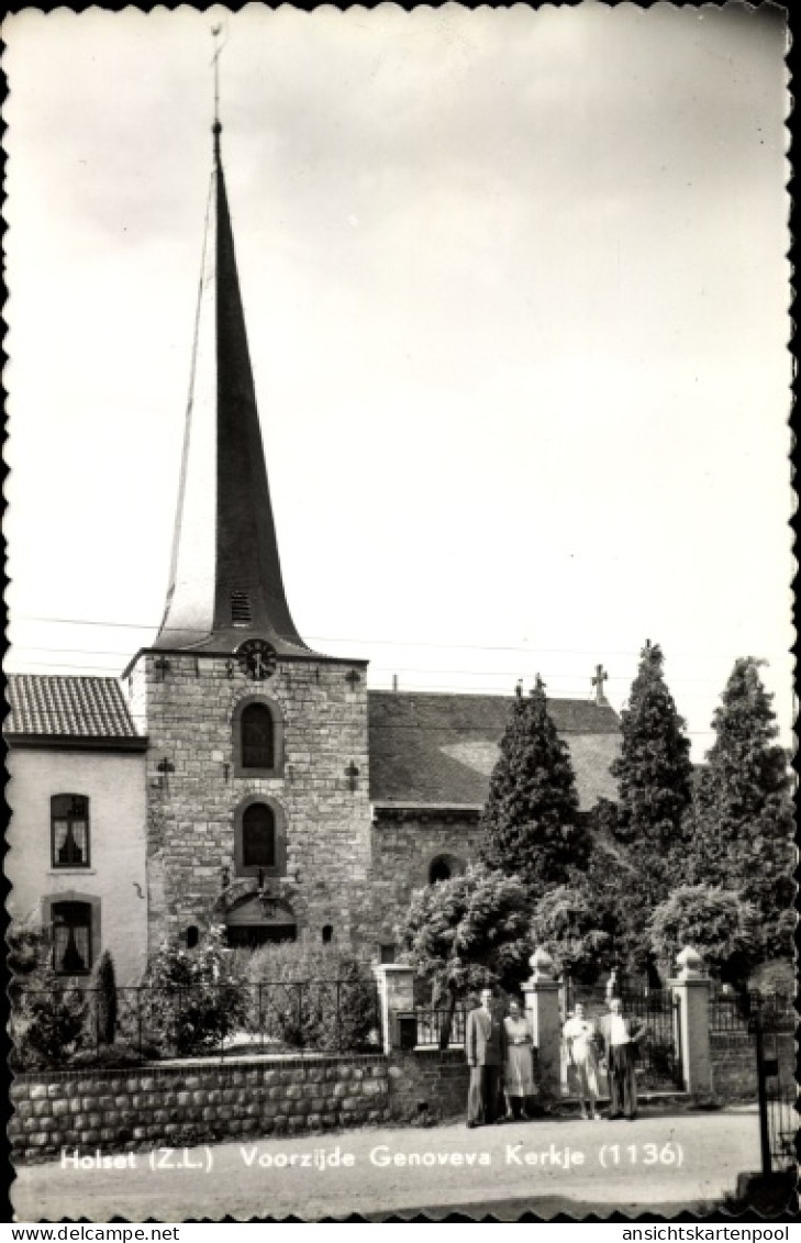 CPA Hoselt Zeeland Niederlande, Voorzijde Genoveva Kerkje