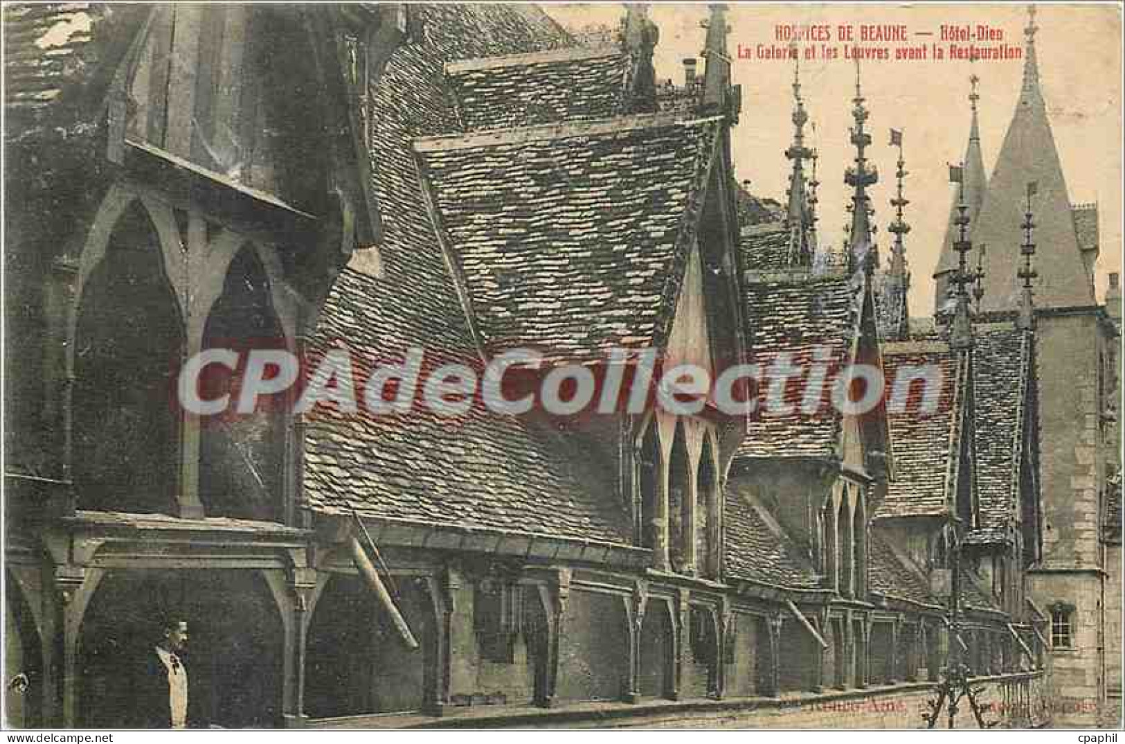 CPA Hospice de Beaume Hotel Dieu La Galerie et les Louvres avant la Restauration