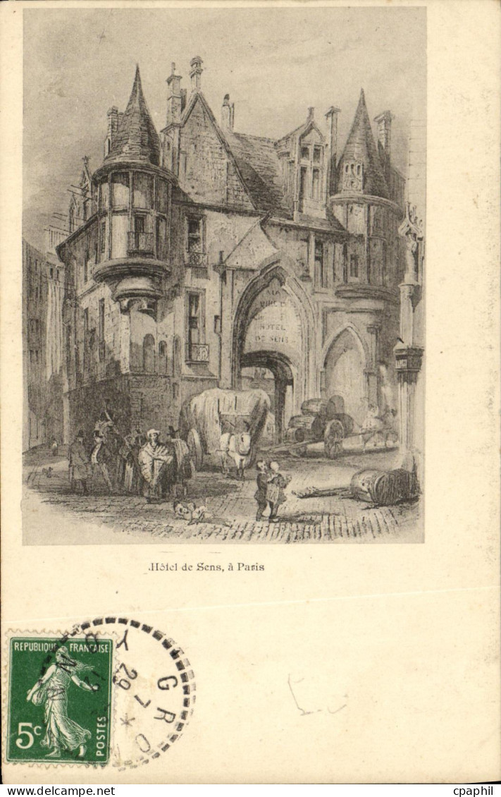 CPA Hotel de Sens a Paris