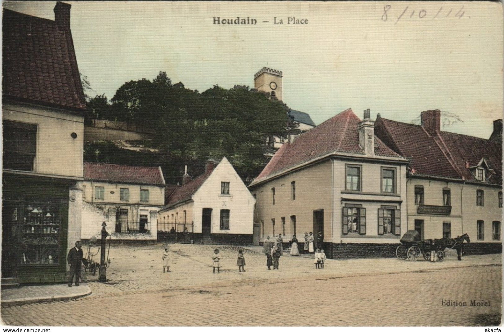 CPA HOUDAIN - La Place (129503)