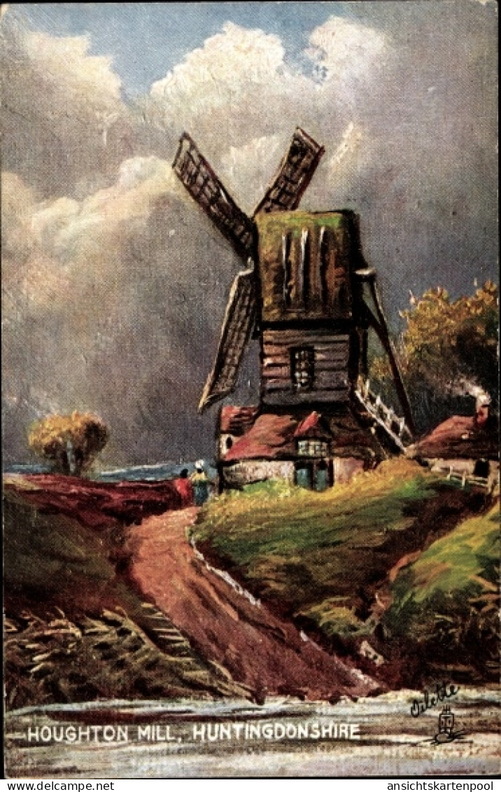 CPA Houghton Cambridgeshire England, Huntingdonshire, Mill