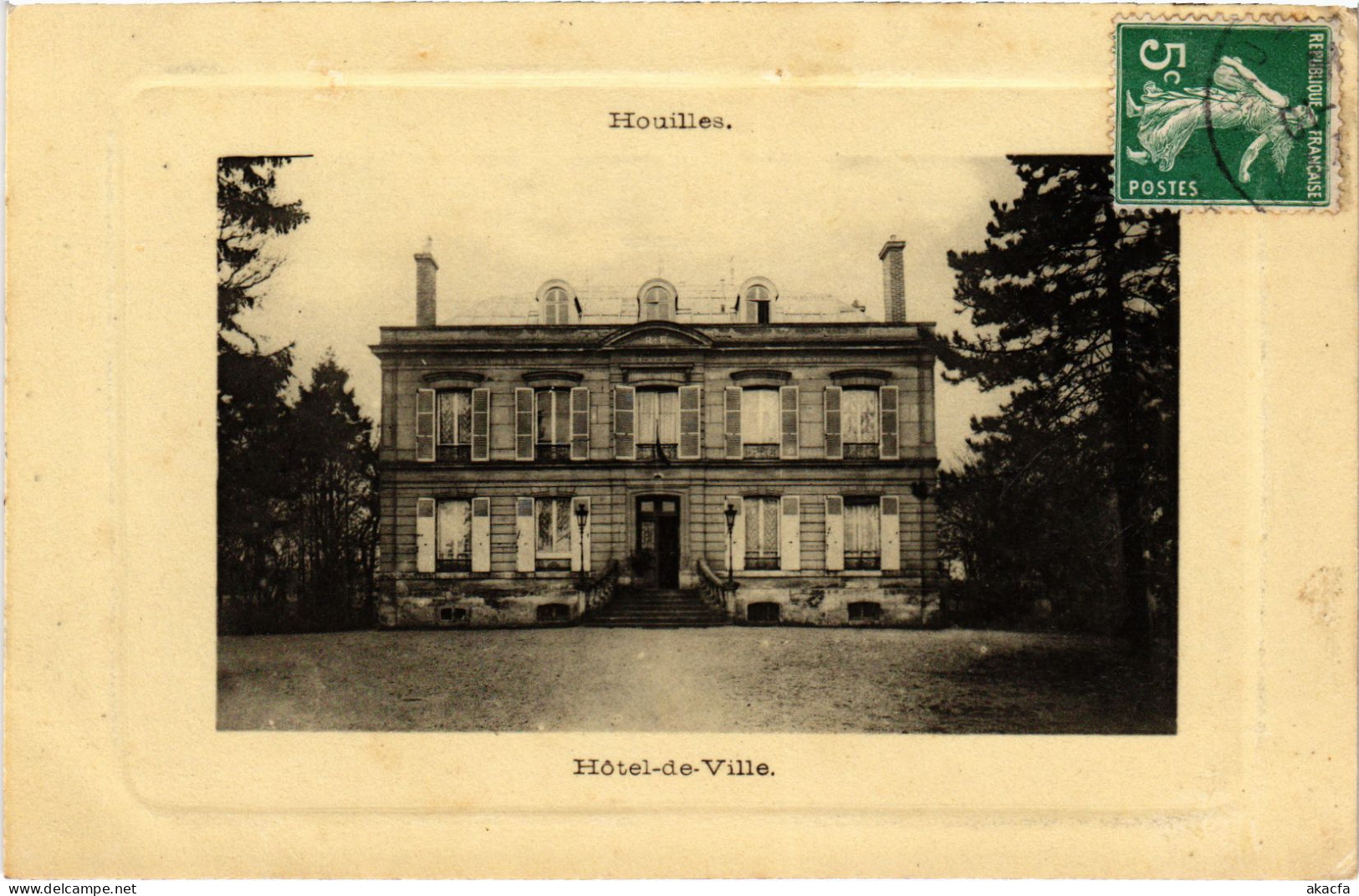 CPA HOUILLES Hotel de Ville (1386322)