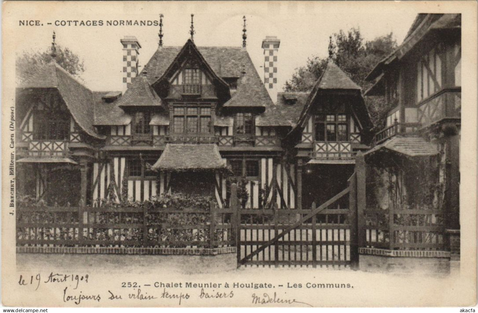 CPA HOULGATE Chalet Menuier a Houlgate - Les Communs (1224735)