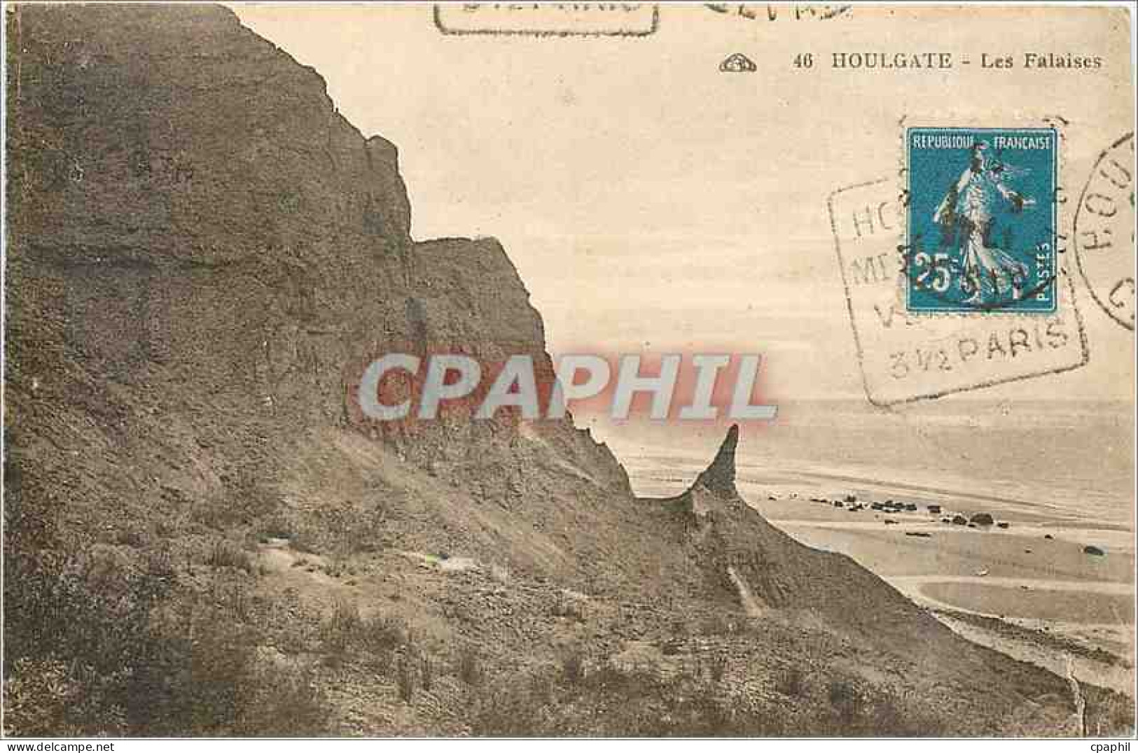 CPA Houlgate Les Falaises