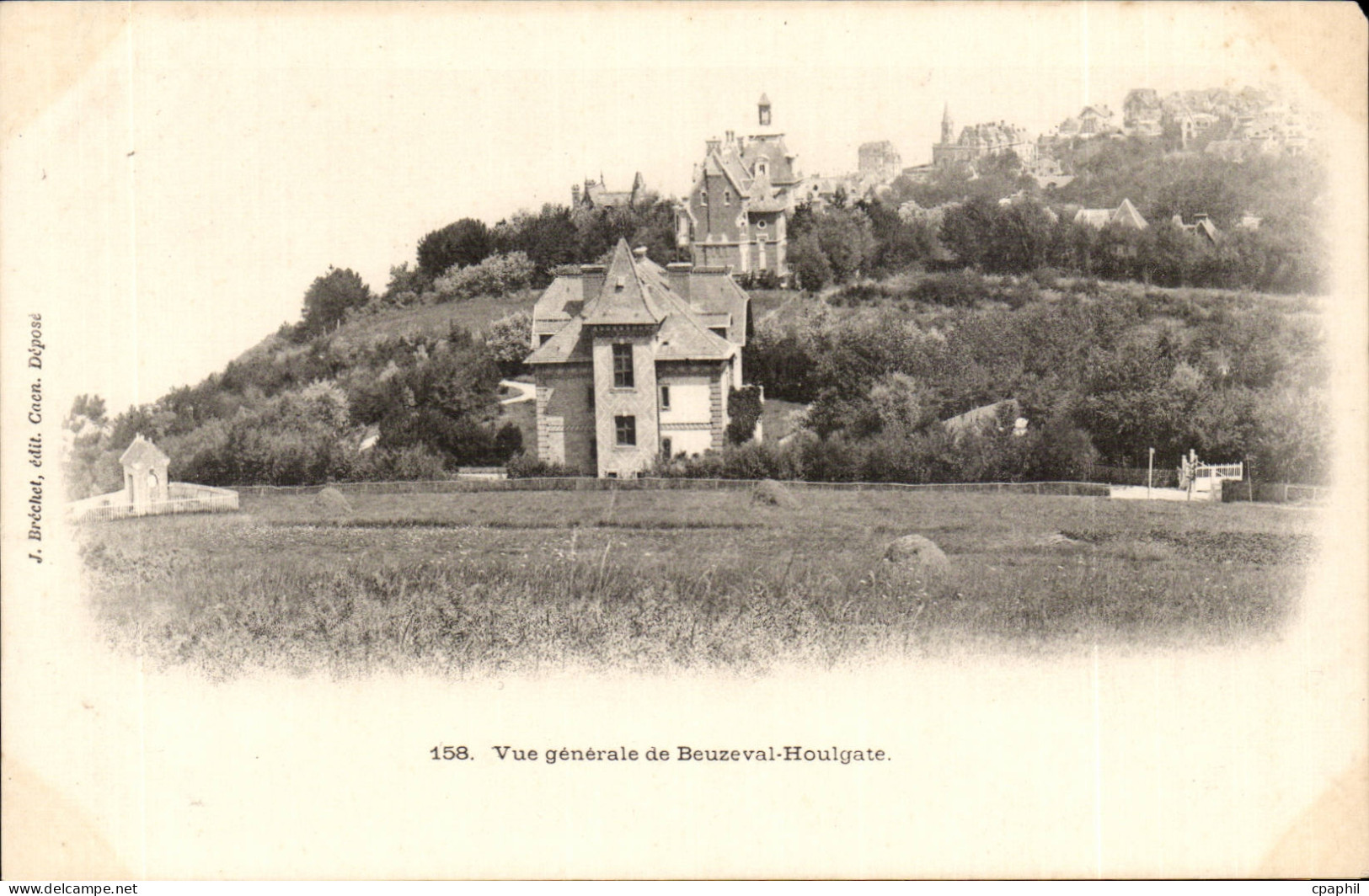 CPA Houlgate Vue generale de Beuzeval Houlgate