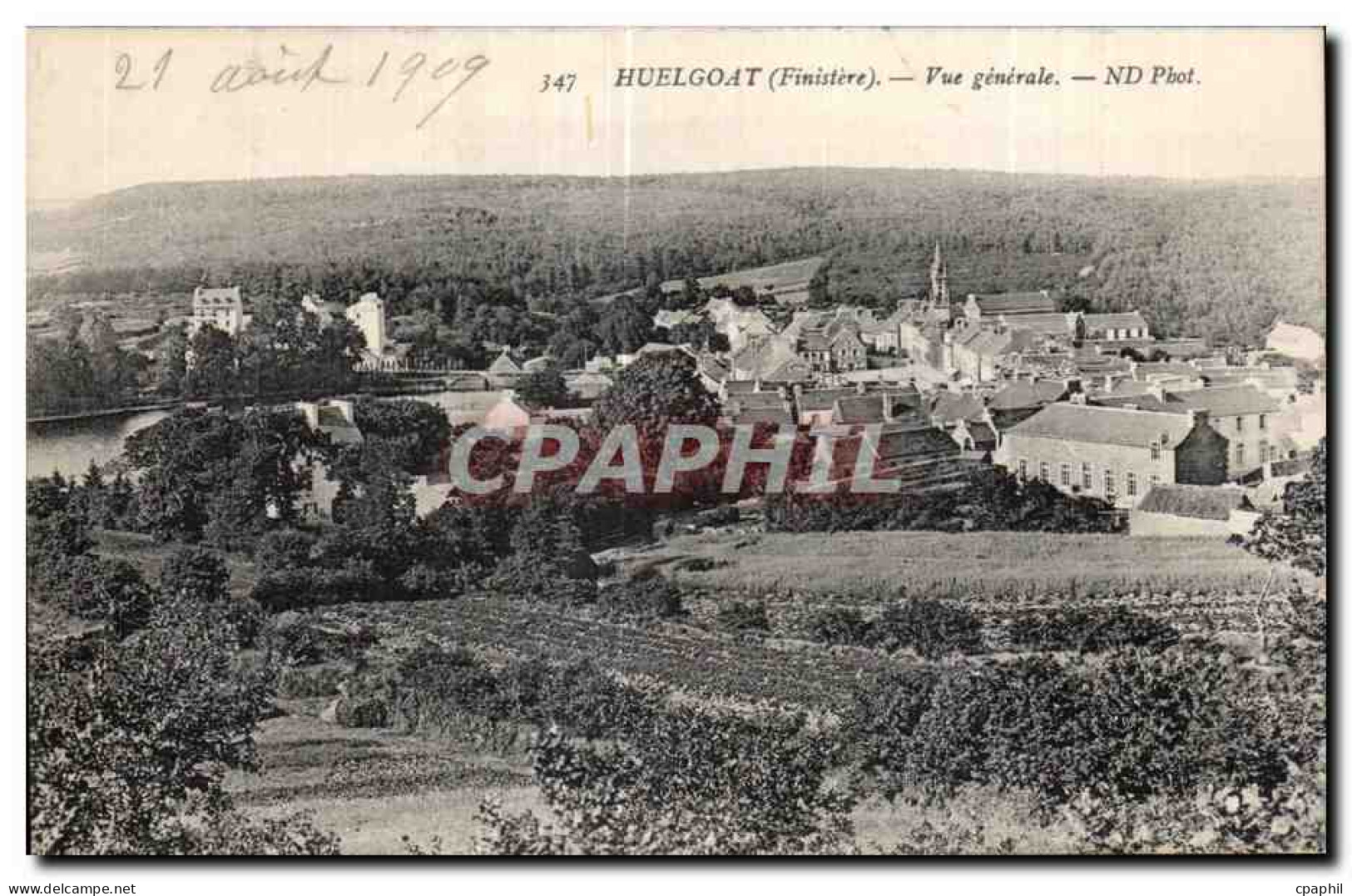 CPA Huelgoat (Finistere) Vue generale