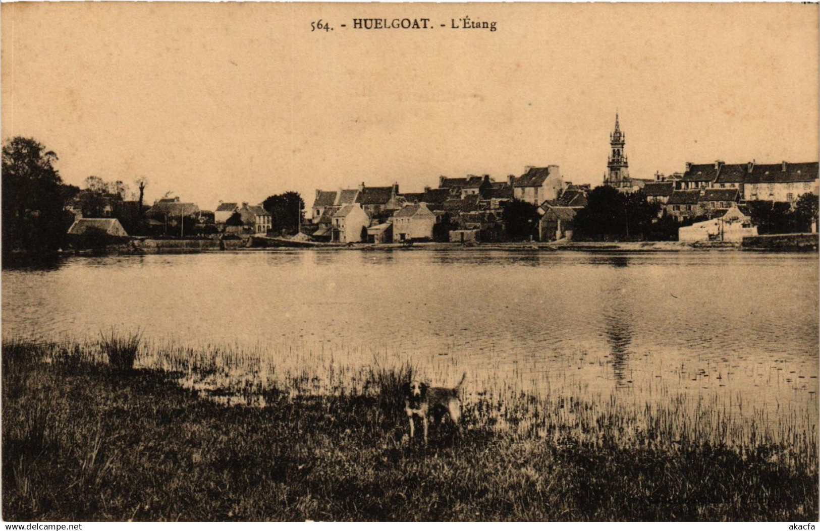 CPA HUELGOAT - L'Etang (384271)