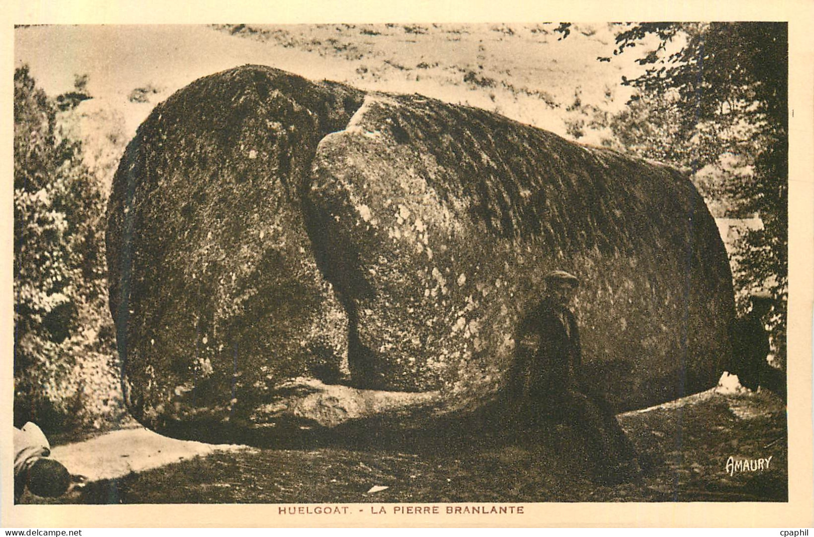 CPA Huelgoat La Pierre Branlante