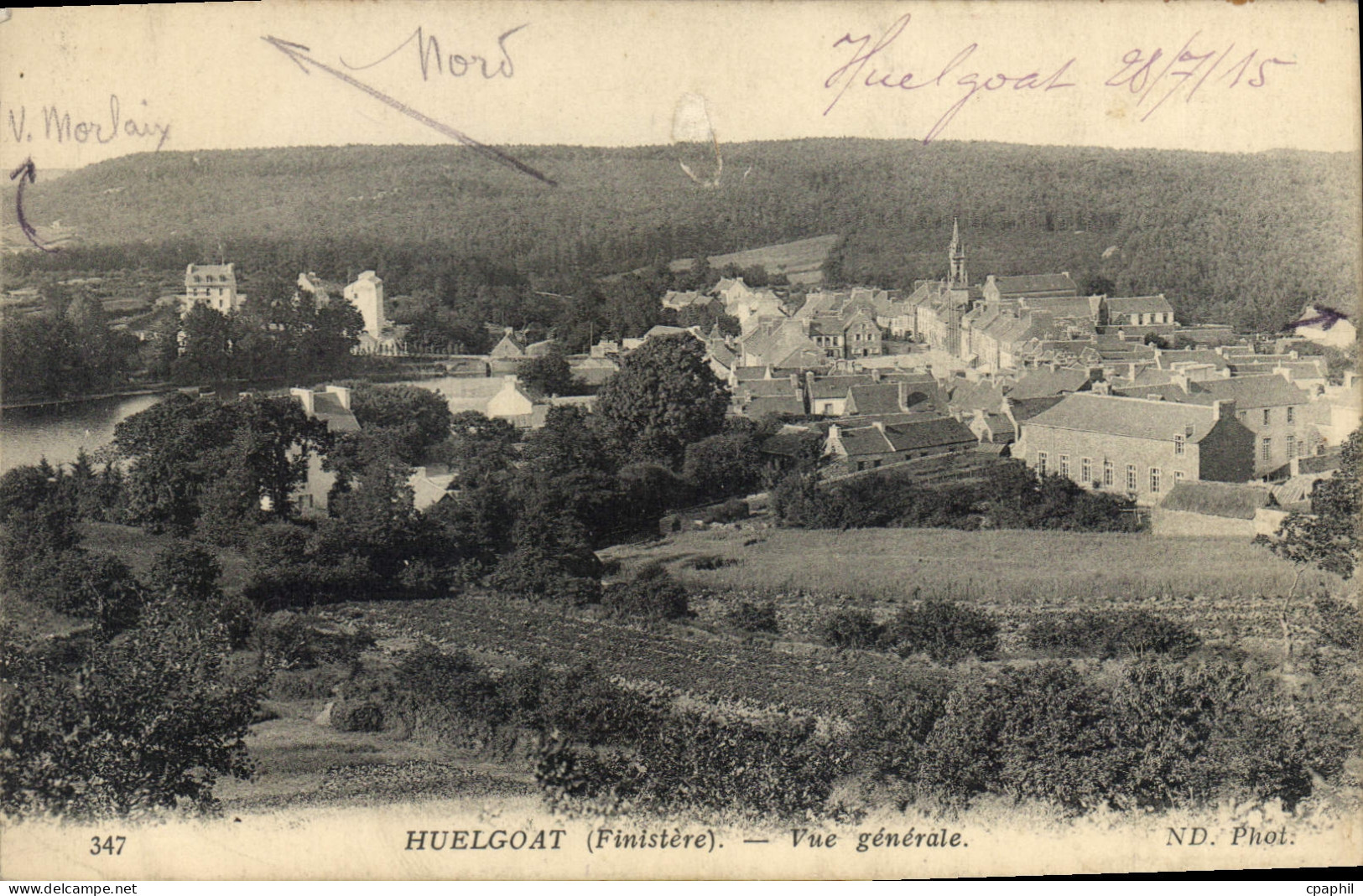 CPA Huelgoat Vue Generale