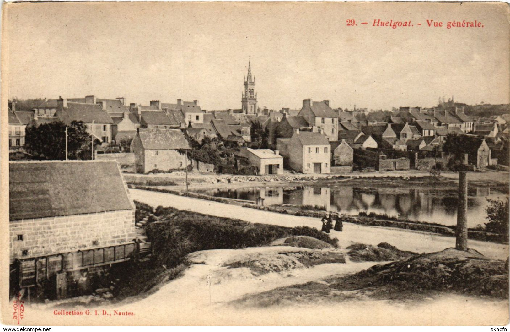 CPA HUELGOAT - vue générale (384264)