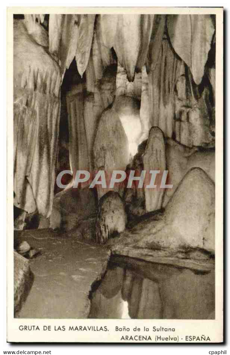 CPA Huelva Aracena Espana Gruta de las Maravillas Bano de la Sultana