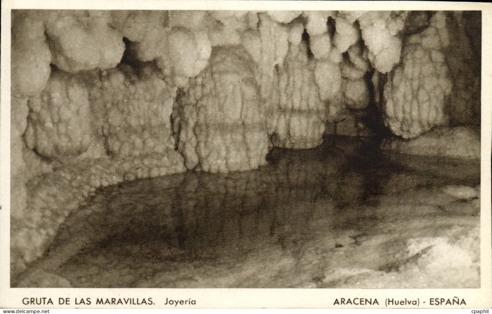 CPA Huelva Aracena Espana Gruta de las Maravillas Joyeria