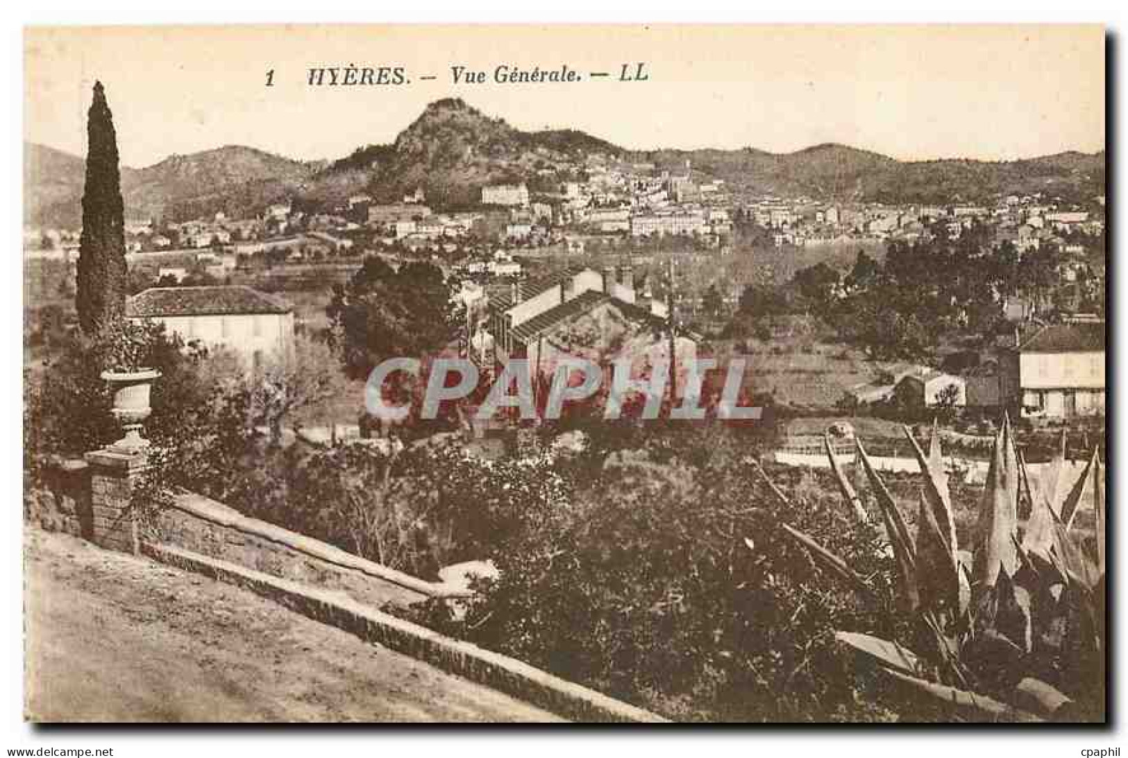 CPA Hyeres Vue Generelae