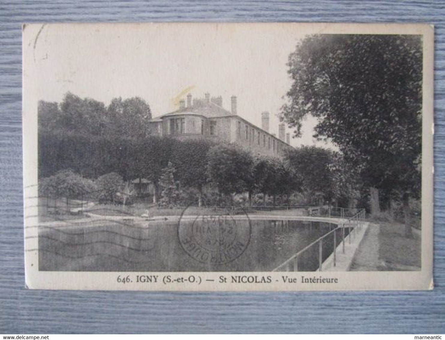 cpa Igny(91)st nicolas-vue interieur