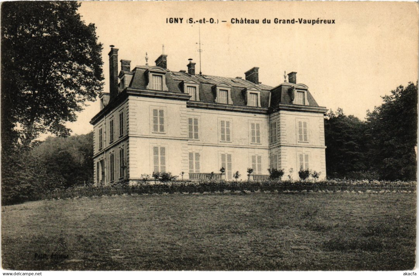 CPA IGNY Chateau du Grand-Vaupereux (1355145)