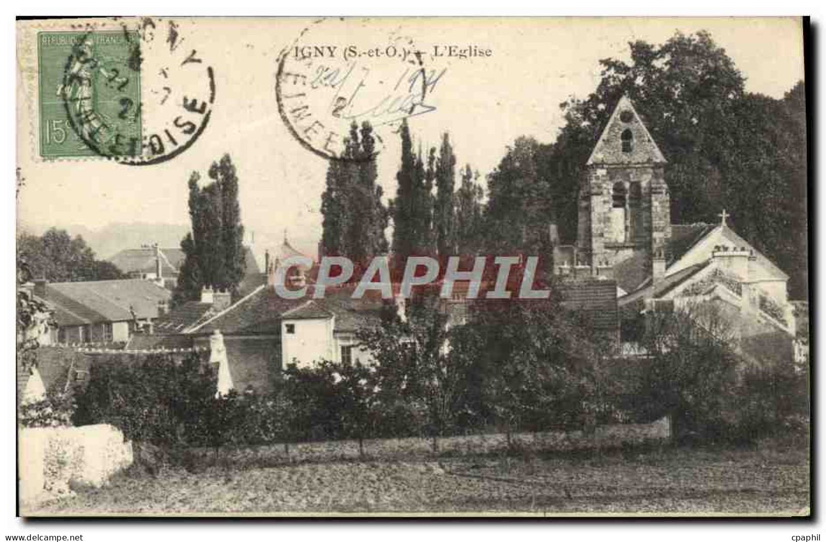 CPA Igny L'Eglise