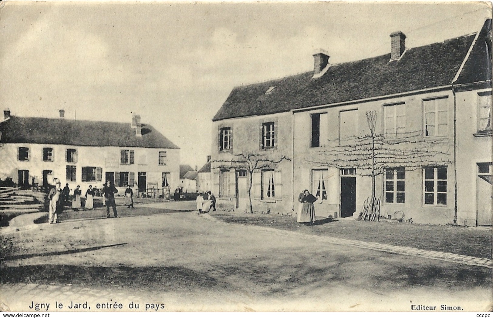 CPA Igny-le-Jard Entrée du Pays