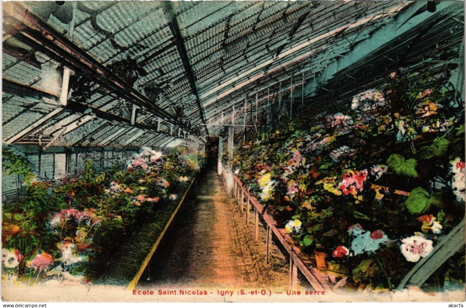 CPA Igny Une serre FRANCE (1370997)