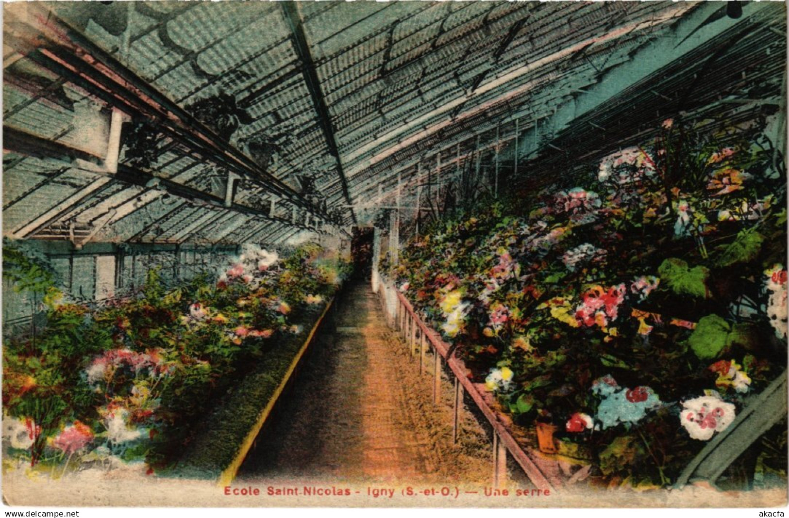 CPA Igny Une serre FRANCE (1370998)