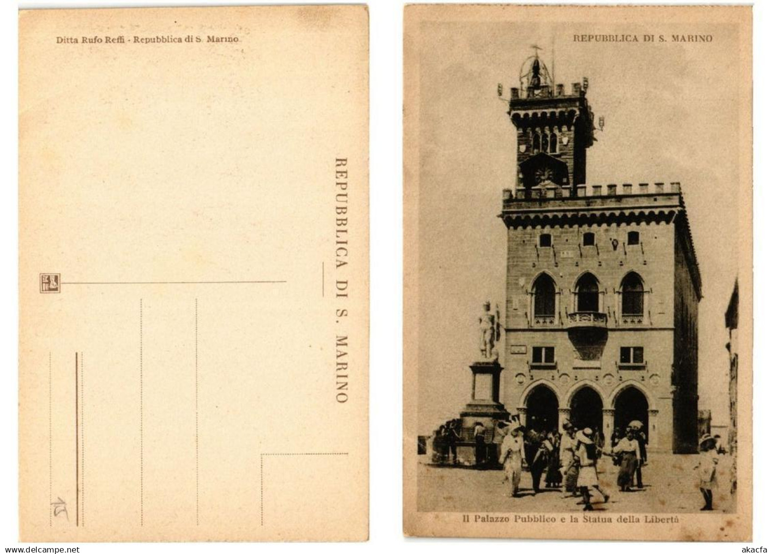 CPA Il Palazzo Pubblico e la Statua della Liberta . ITALY (546410)