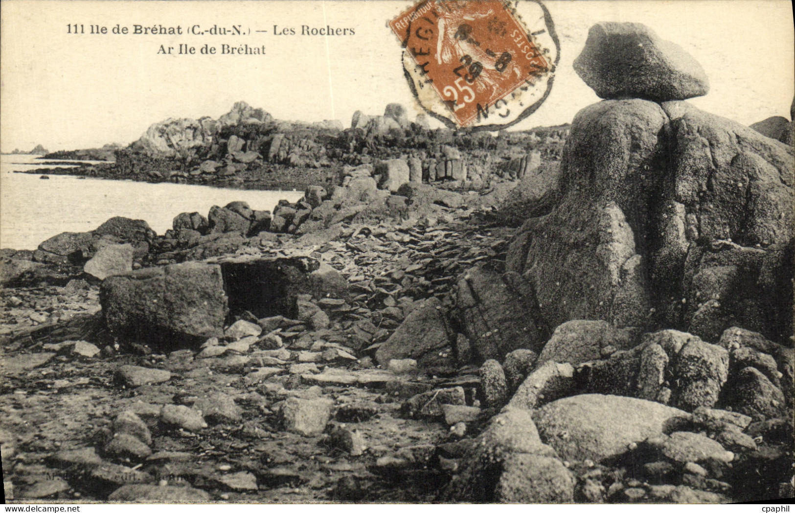 CPA Ile de Brehat Les Rochers Ar Ile de Brehat