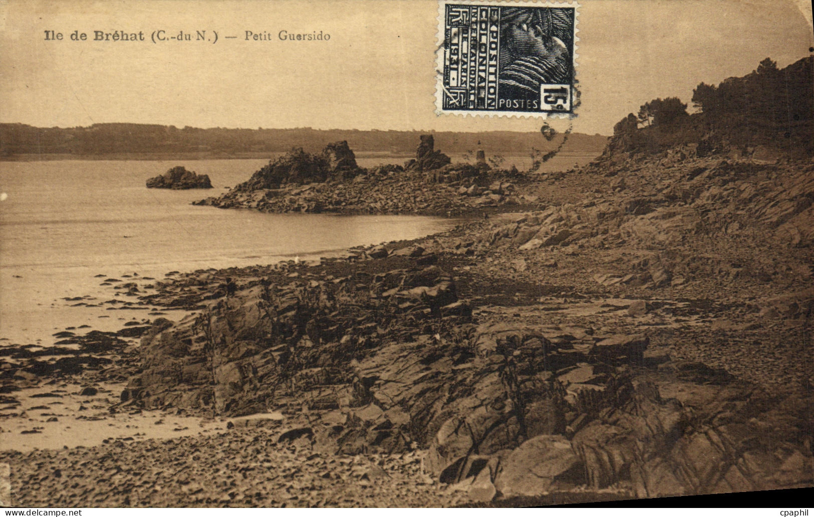 CPA Ile de Brehat Petit Guersido