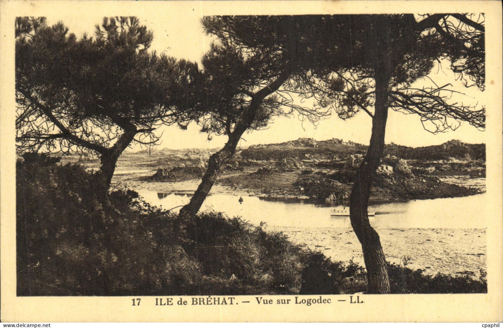 CPA Ile de Brehat Vue Sur Logodec