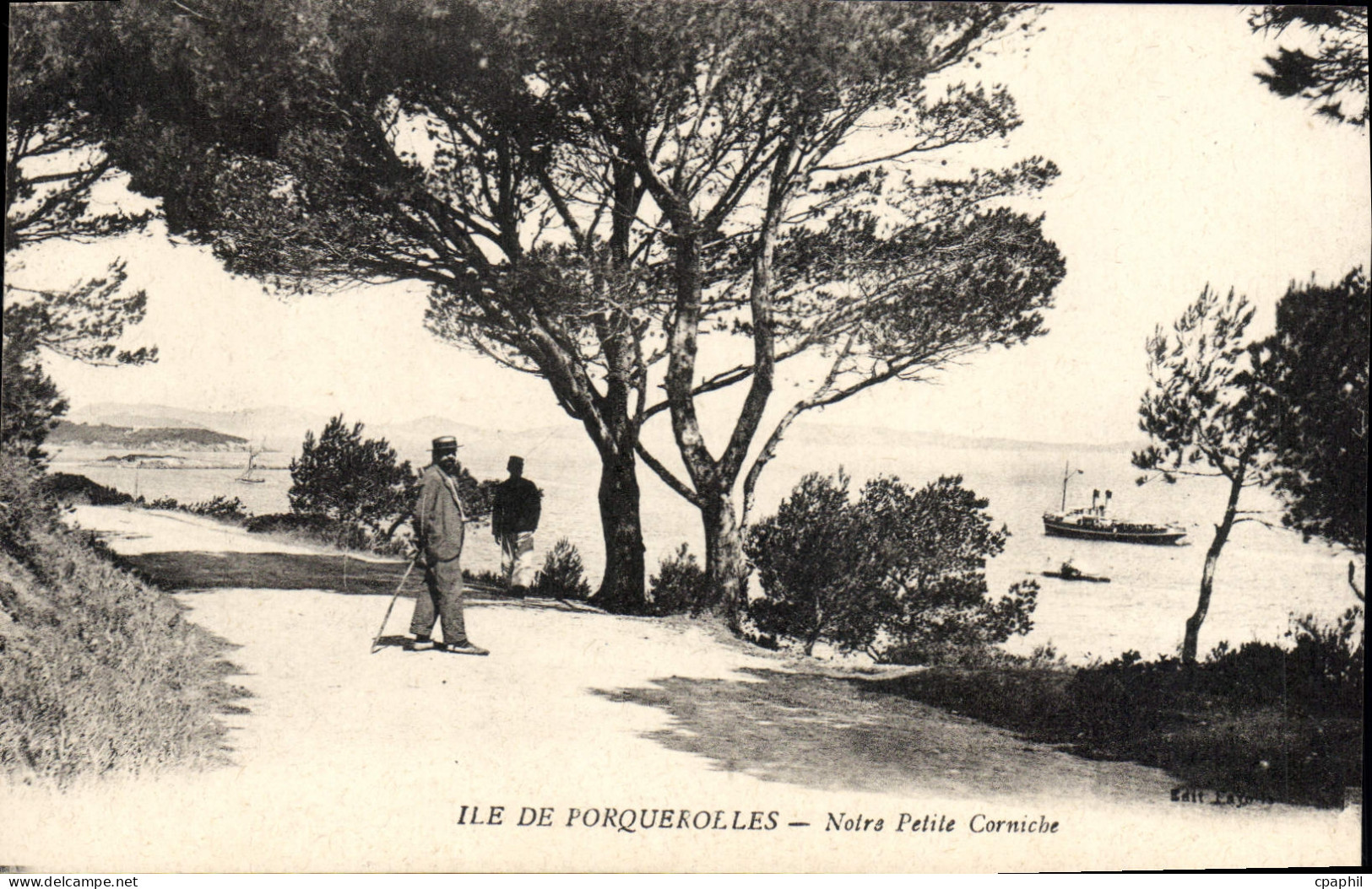 CPA Ile de Porquerolles Notre Petite Corniche