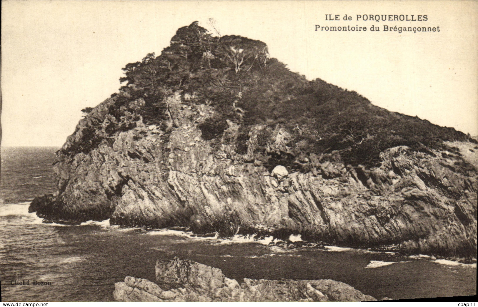 CPA Ile de Porquerolles Promontoire du Breganconnet