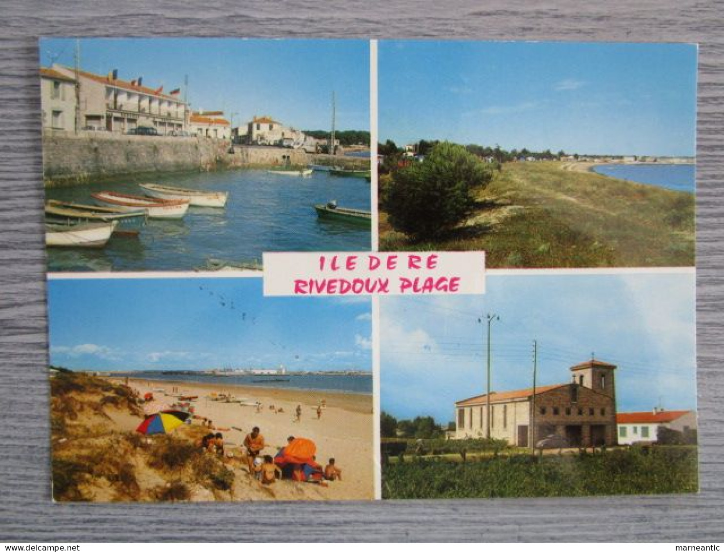 Cpa ile de Ré-Rivedoux plage (17) multivue