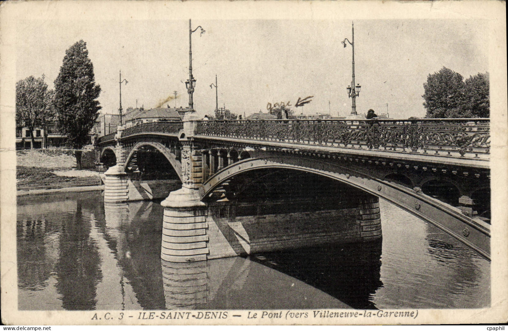 CPA Ile Saint Denis Le Pont (vers Villeneuve la Garenne)