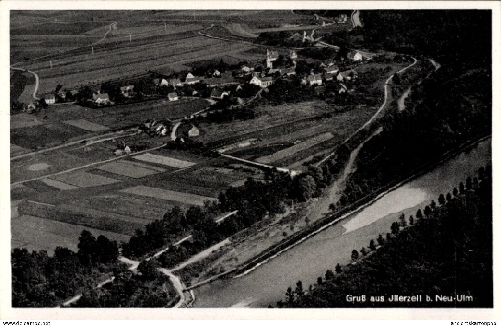 CPA Illerzell Vöhringen in Schwaben, Fliegeraufnahme