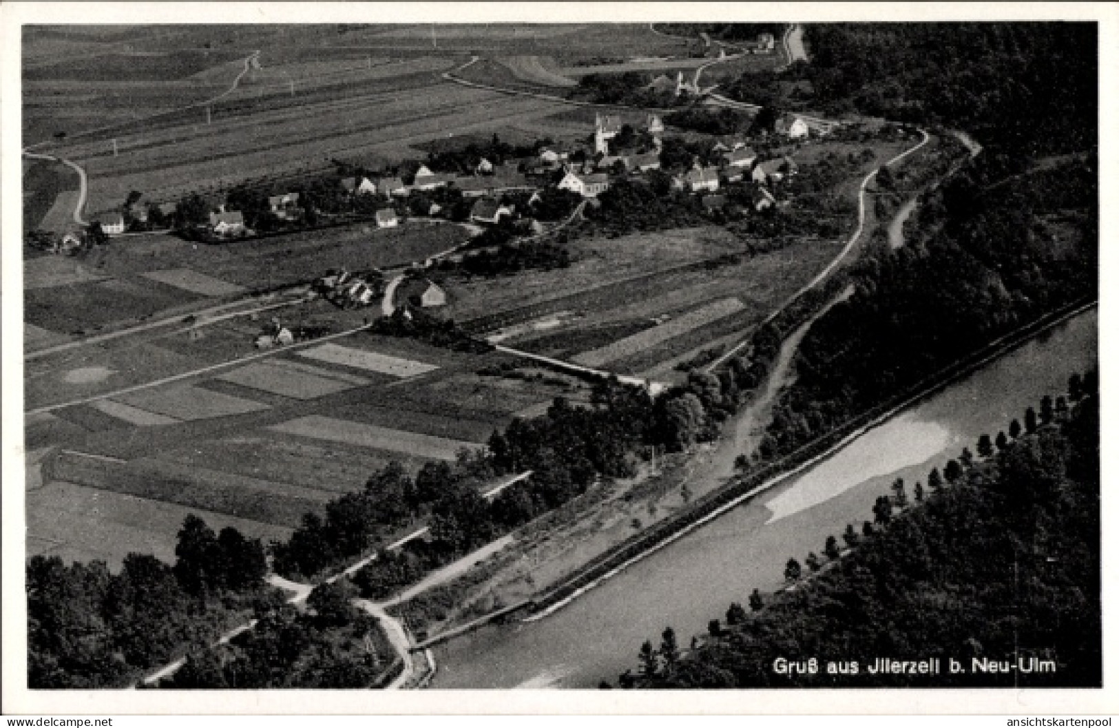 CPA Illerzell Vöhringen in Schwaben, Fliegeraufnahme