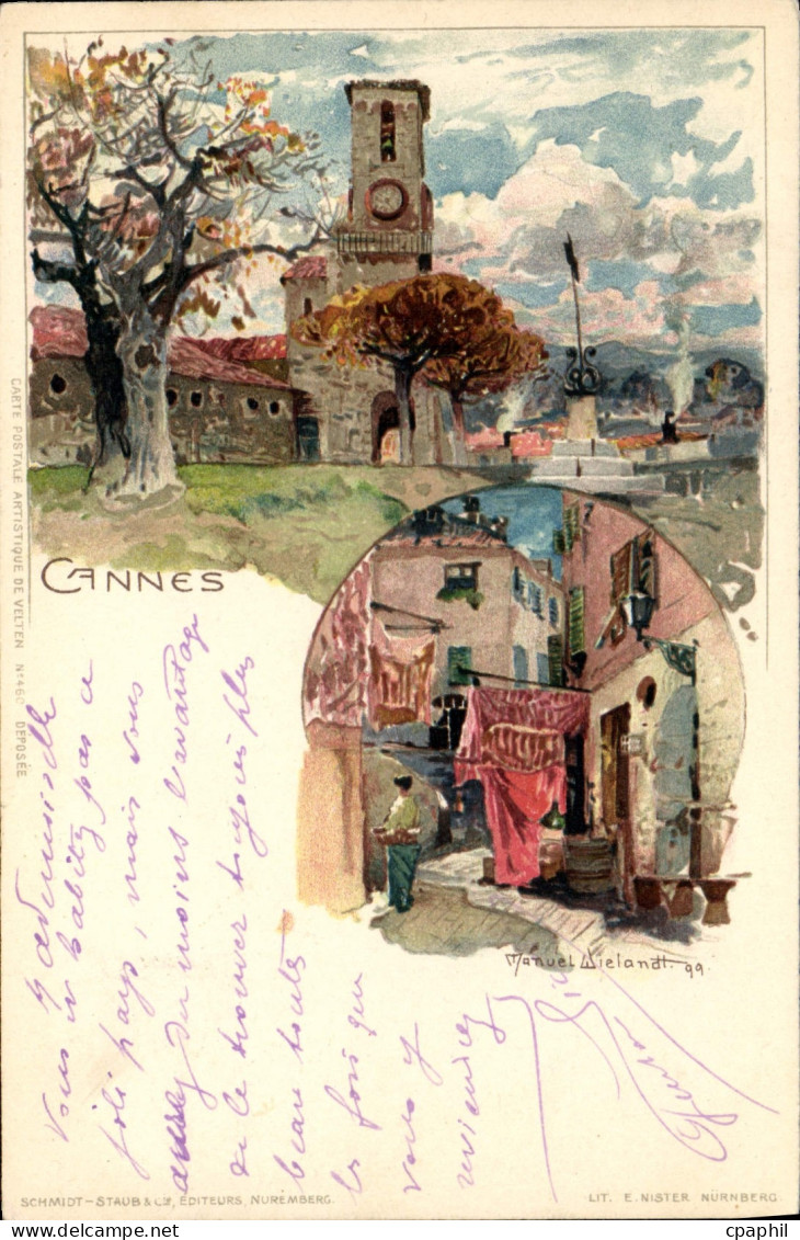 CPA Illustrateur Cannes