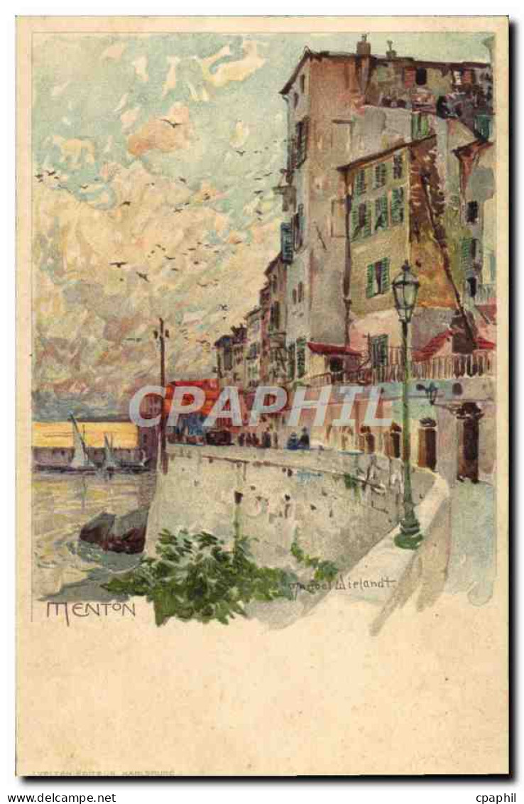 CPA Illustrateur Menton