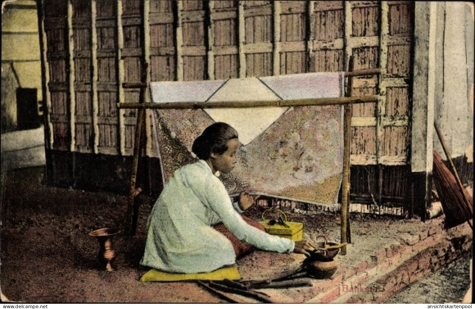 CPA Indonesien, Teppichweberin