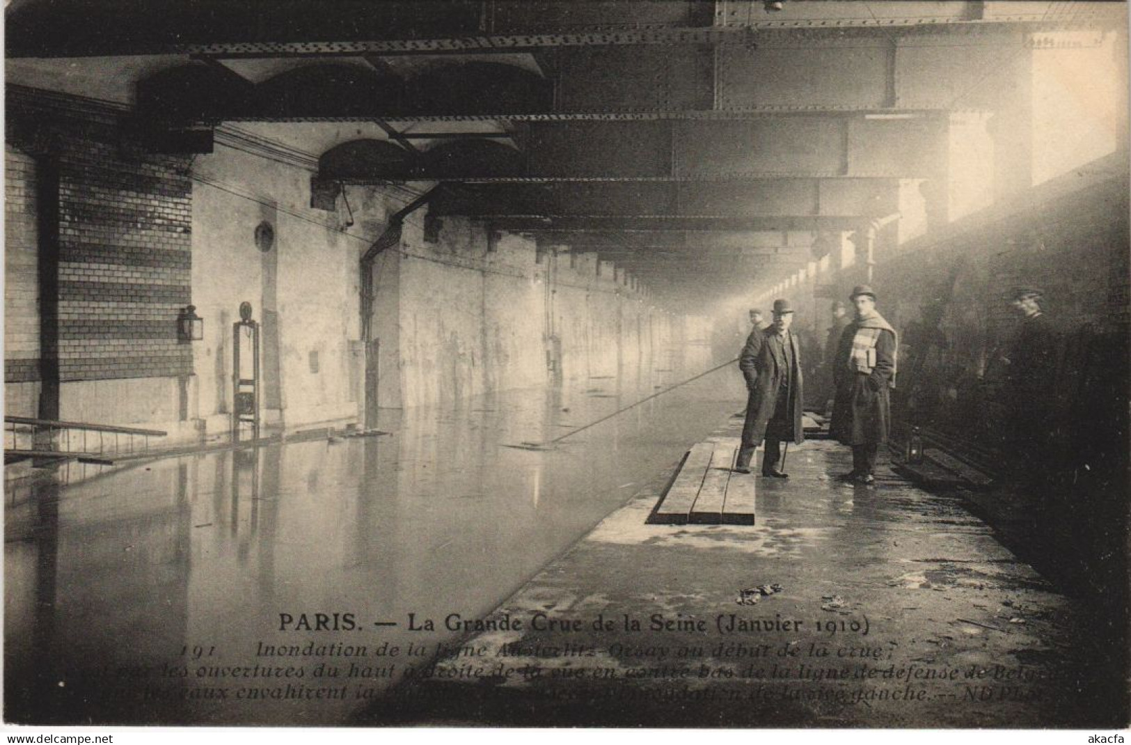 CPA Inondations 1910 PARIS Ligne Austerlitz-Orleans (996969)
