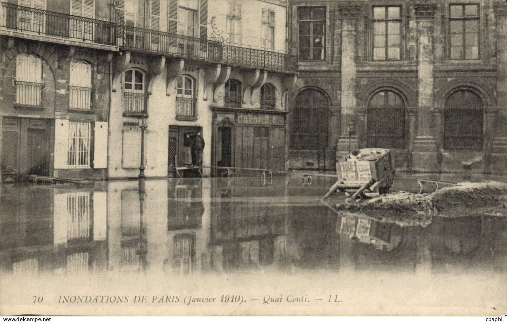 CPA Inondations De Paris Janvier 1910 Quai Conti