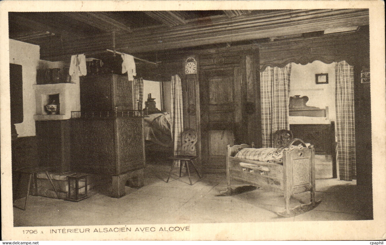 CPA Interieur Alsacien Avec Alcove Saverne