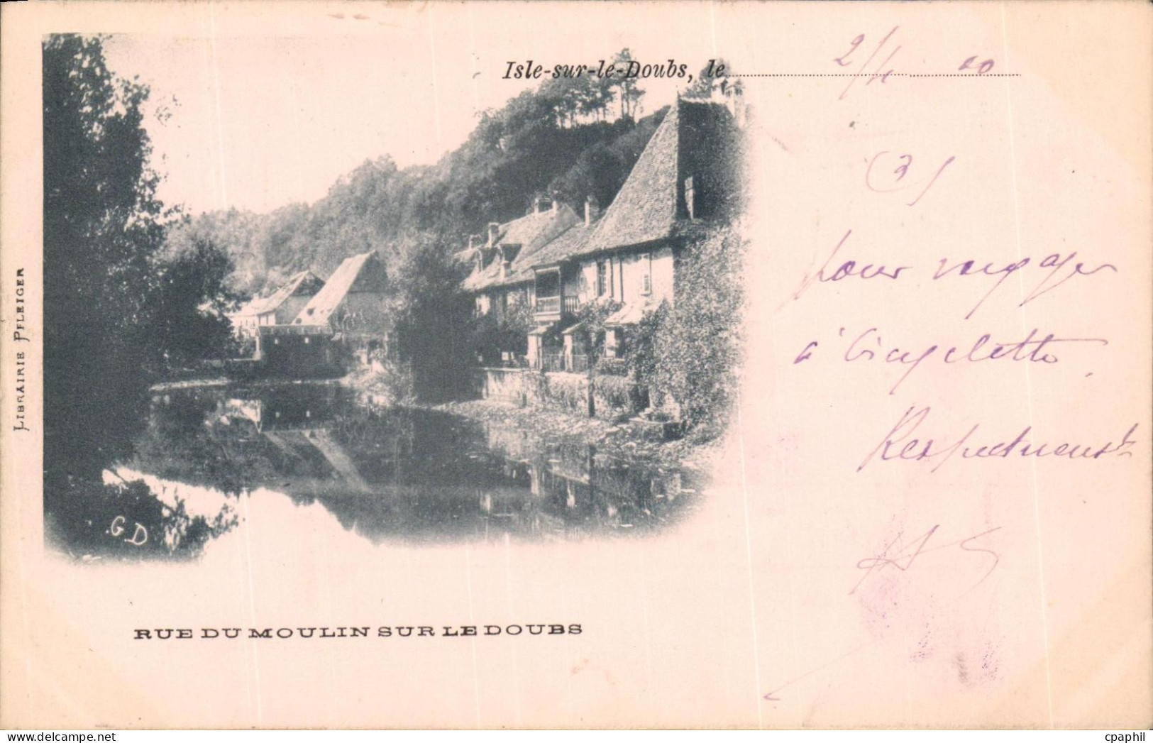 CPA Isle sur le Doubs